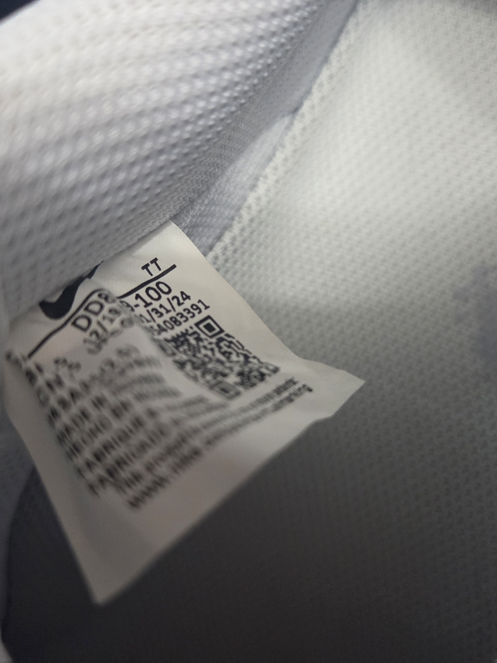 Nike Air Force 1 Low All-White Sneakers - Picture 7 of 8